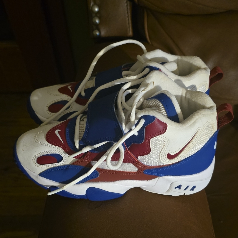 Nike Kids' White, Red, and Blue Sneakers